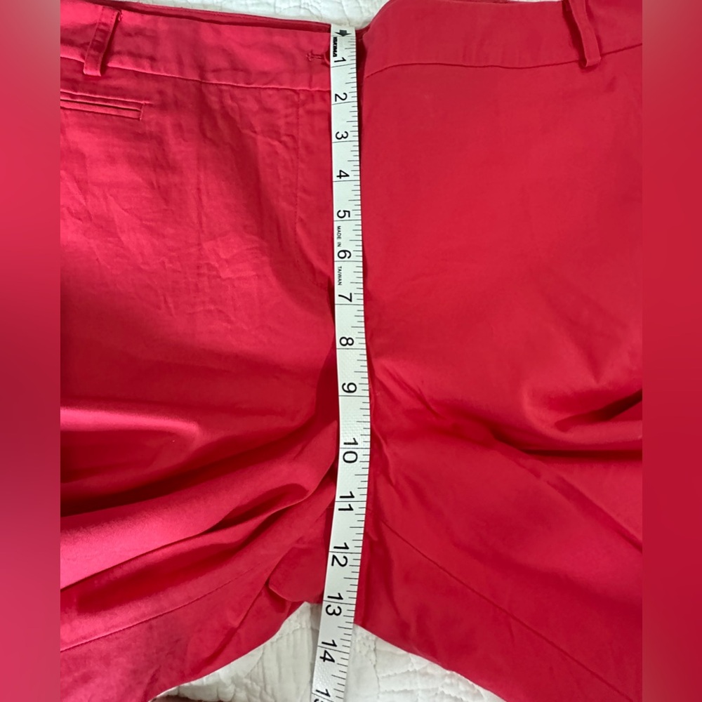 PRELOVED SZ 14 Talbots Vibrant Deep Pink/Red Women's Bermuda shorts - Picture 6 of 8